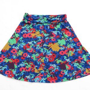 LuLaRoe Skirt Knit Women XLarge XL Floral Print